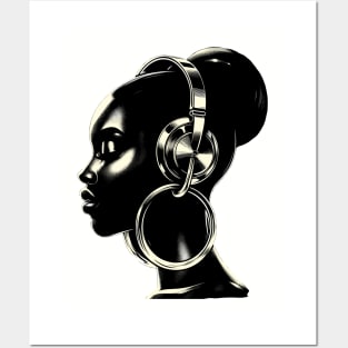 Afrocentric Woman Music Posters and Art